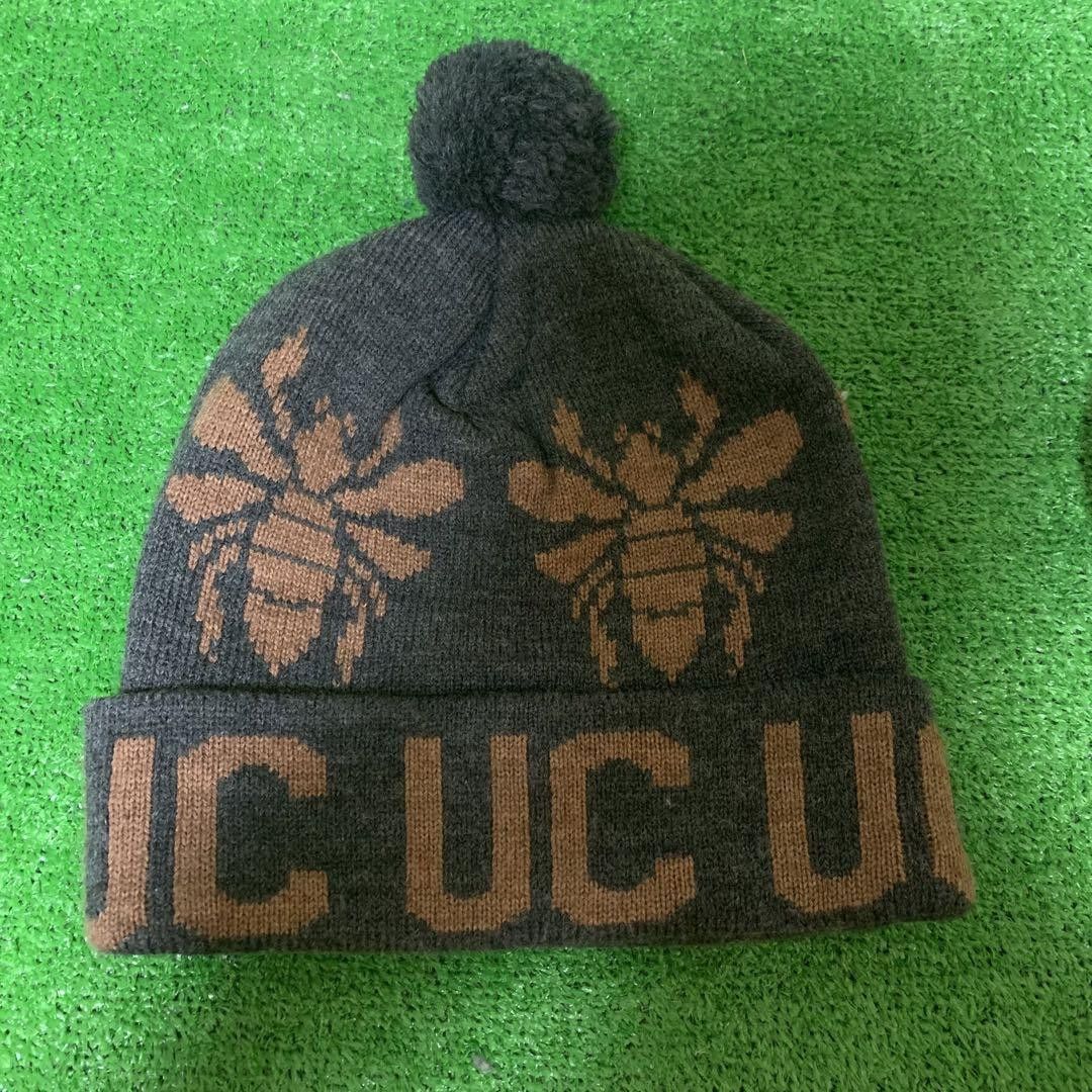image of Undercover Gray in Bee Logo Beanie, Men's