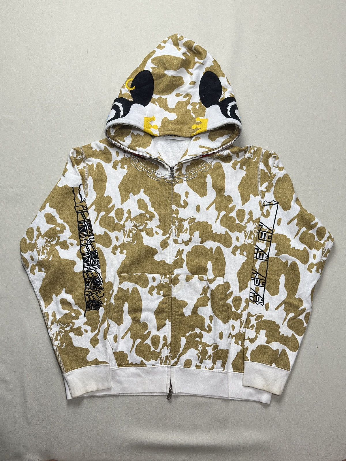 Bape Holstein Cow Full Zip Hoodie Size US S / EU 44-46 / 1 - 9 Thumbnail