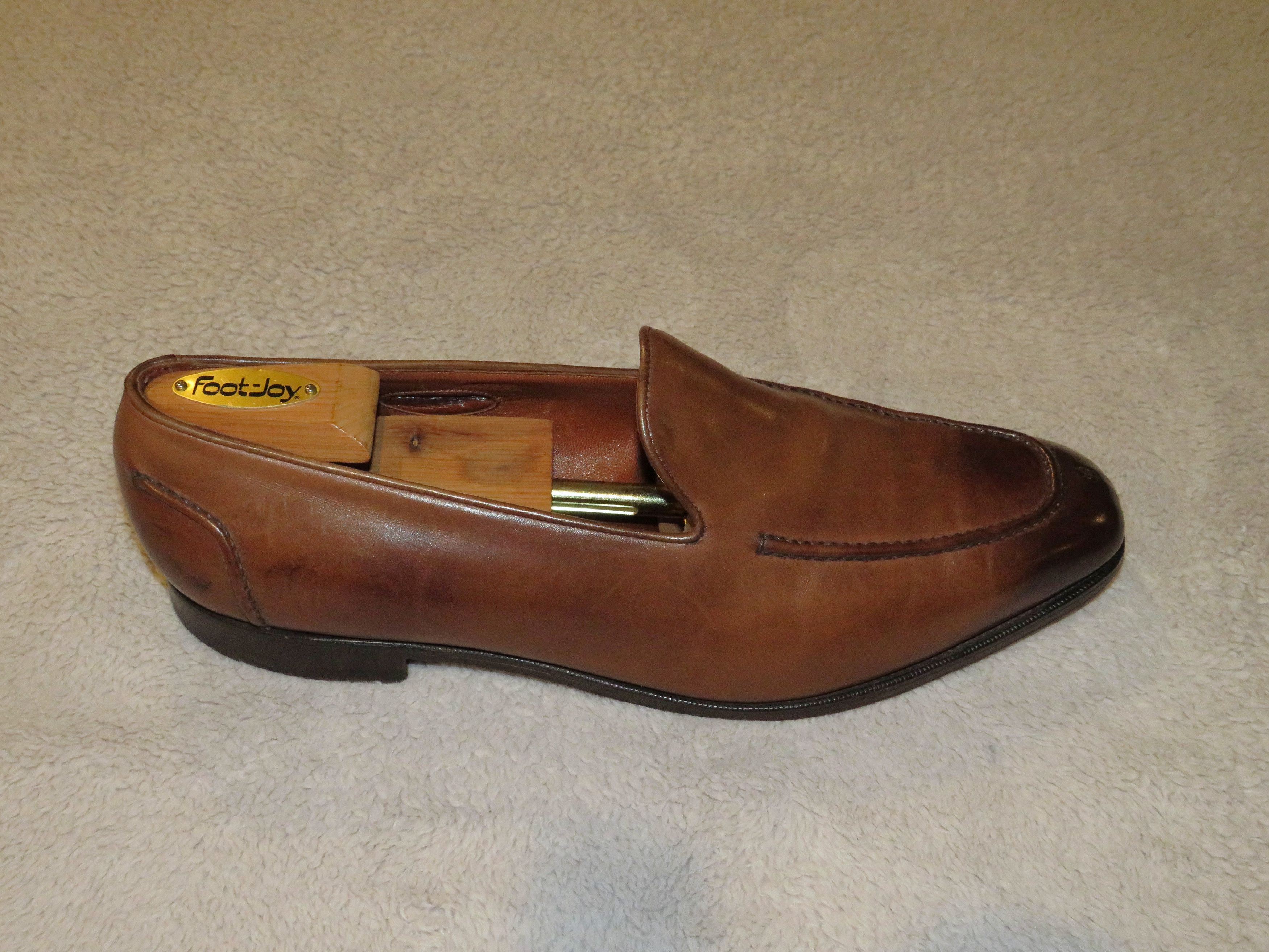 Edward Green × Ralph Lauren Purple Label Brown Antiqued Loafers 11.5 E Size US 11.5 / EU 44-45 - 2 Thumbnail