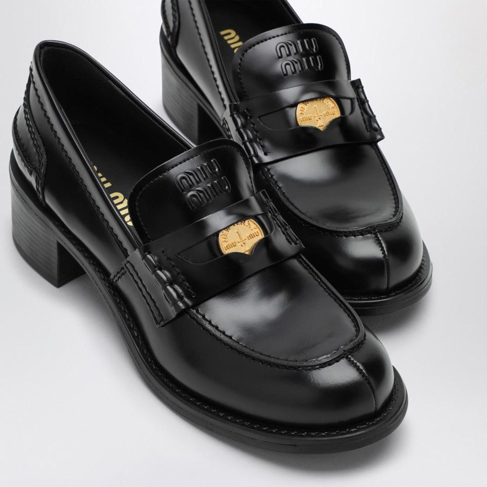 Miu Miu MIU MIU PENNY LOAFERS SIZE 38 Size ONE SIZE - 4 Thumbnail