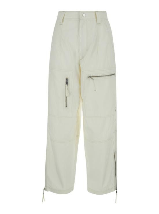 Isabel Marant Etoile ISABEL MARANT ETOILE Women Straight Pants PA0279FAB1G04E23EC White Size 26" / US 2 / IT 38 - 1 Thumbnail
