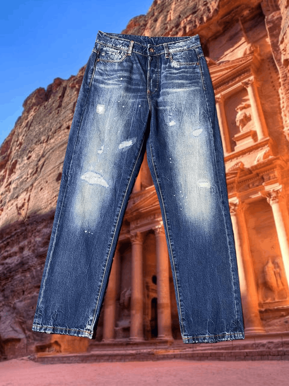 G-Star G-Star Raw logo distressed jeans blue Y2K vintage Size 27" / US 4 / IT 40 - 1 Thumbnail