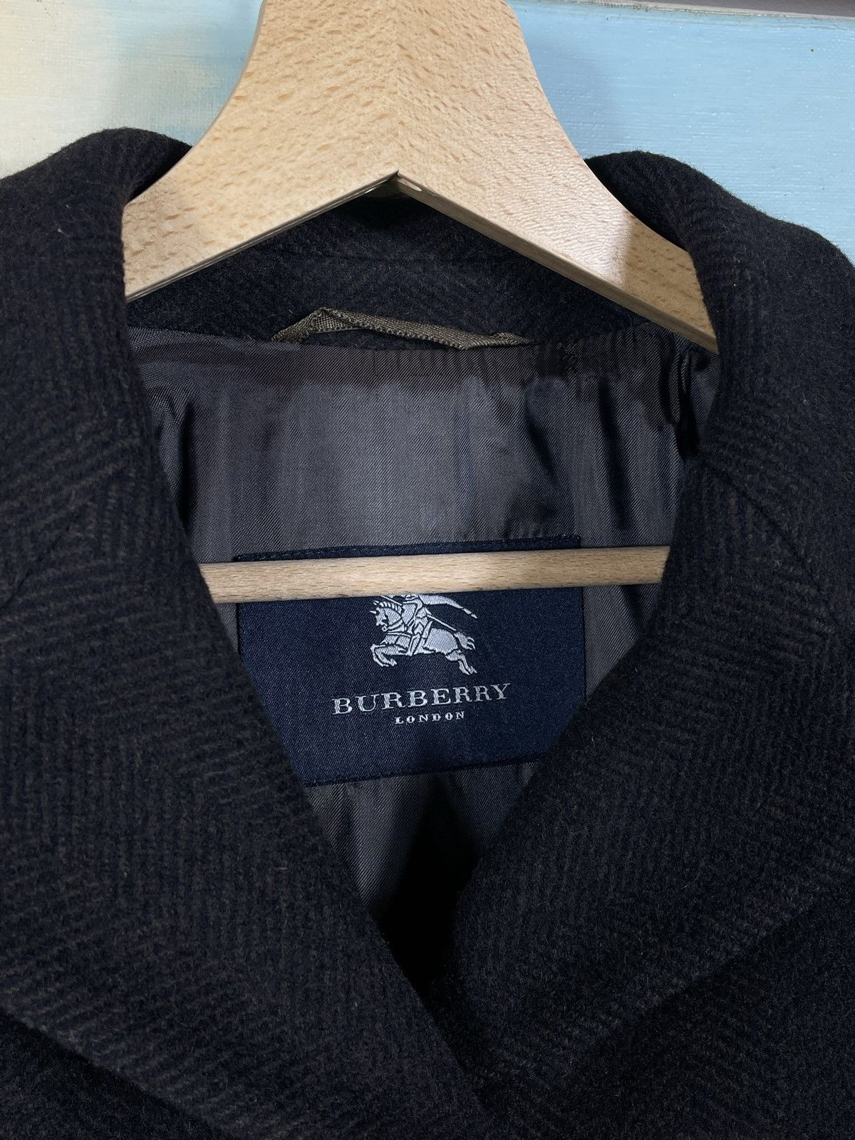 Burberry × Designer × Vintage Burberry Retro 90s Thick Wool Brown Heavy Coat Size S / US 4 / IT 40 - 5 Thumbnail