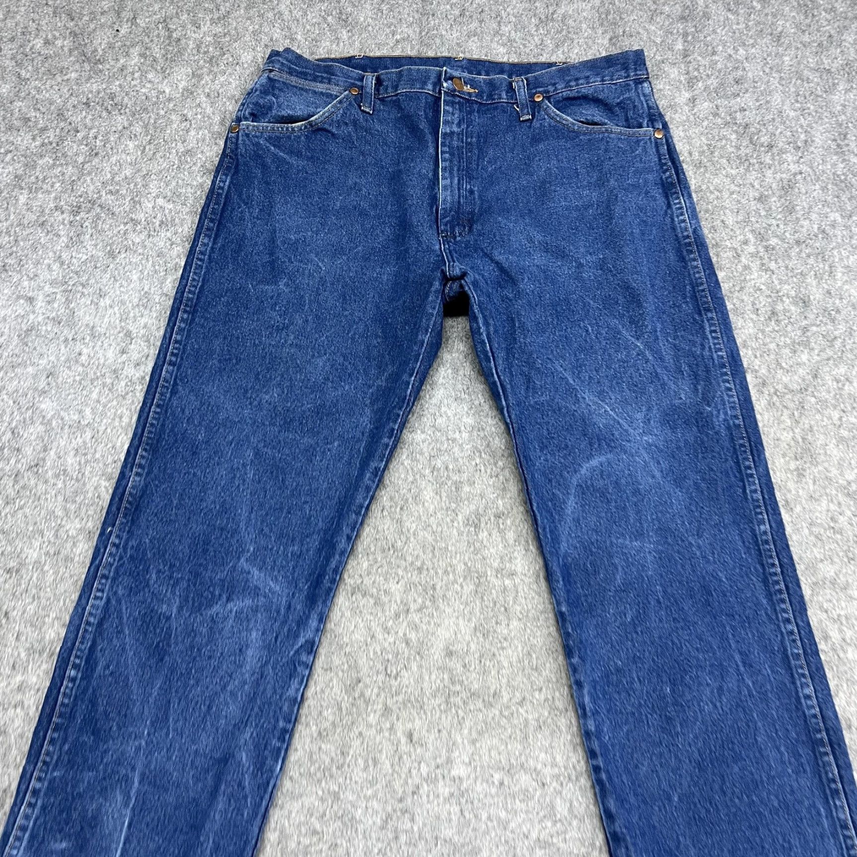 Wrangler Wrangler Jeans Mens 36x30 Blue Cowboy Cut Straight Denim Western Cowboy 13MWZPW Size US 36 / EU 52 - 4 Thumbnail