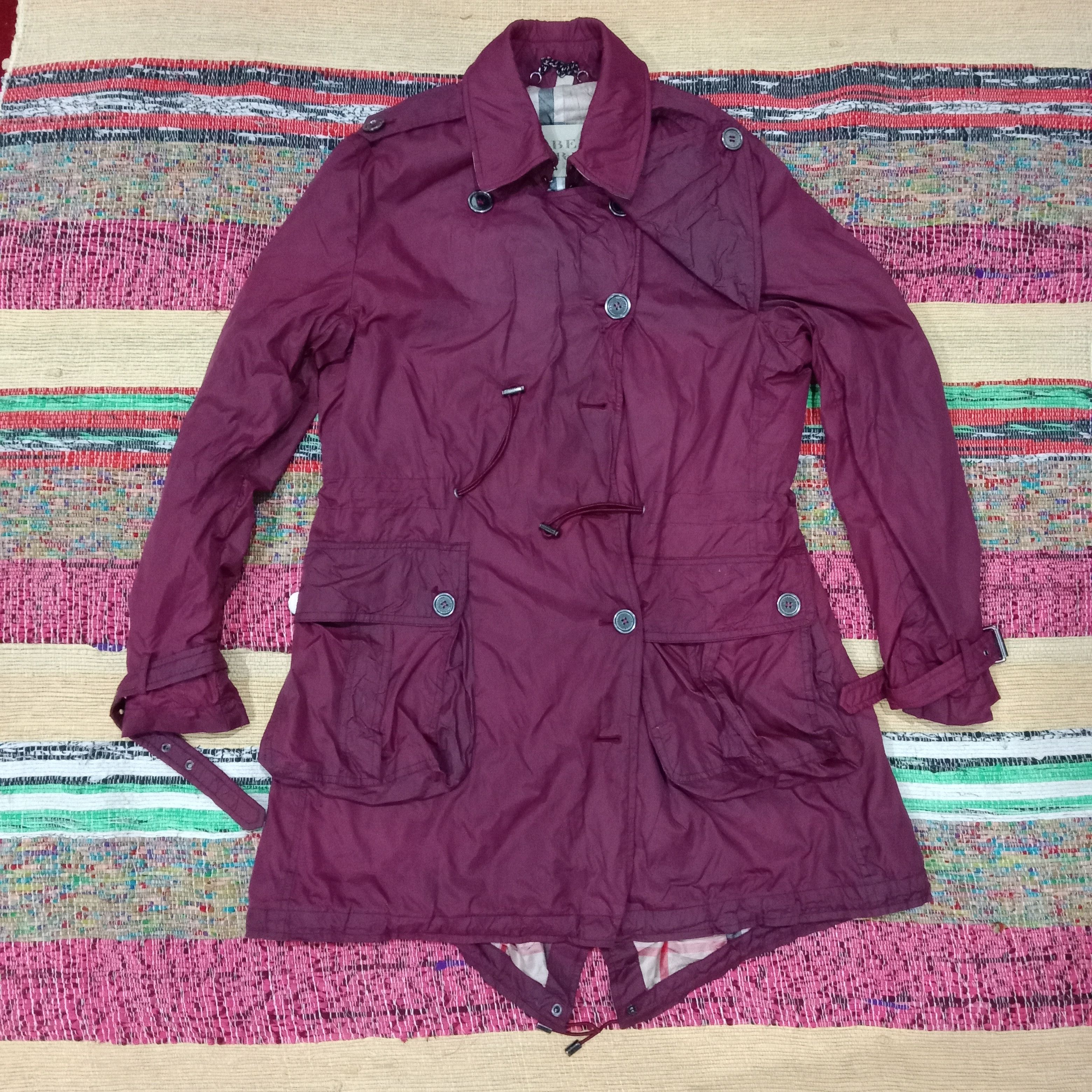 Burberry Burberry brit London jacket windbreaker full pattern purple Size XL / US 12-14 / IT 48-50 - 1 Thumbnail