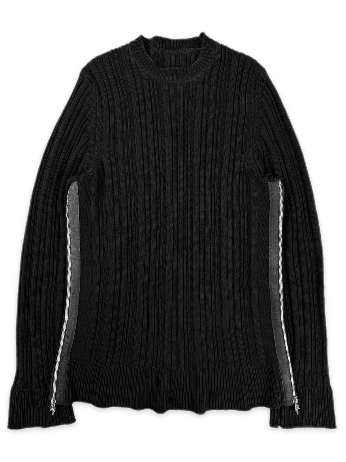 Chrome Hearts Chrome Hearts Heavy Weight Ribbed Dagger Side Zip Knitted Sweater Size US L / EU 52-54 / 3 - 1 Thumbnail