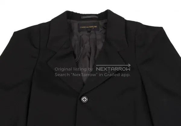 Comme des Garcons Comme des Garcons Black vintage pleated hem blazer Size S / US 4 / IT 40 - 6 Thumbnail