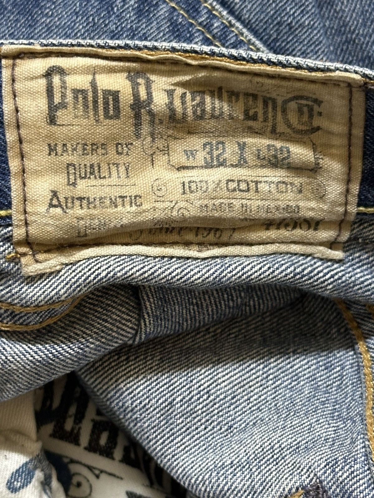 Polo Ralph Lauren Vintage Polo Ralph Lauren Blue Faded Wash Style Baggy Jeans Size US 34 / EU 50 - 10 Thumbnail