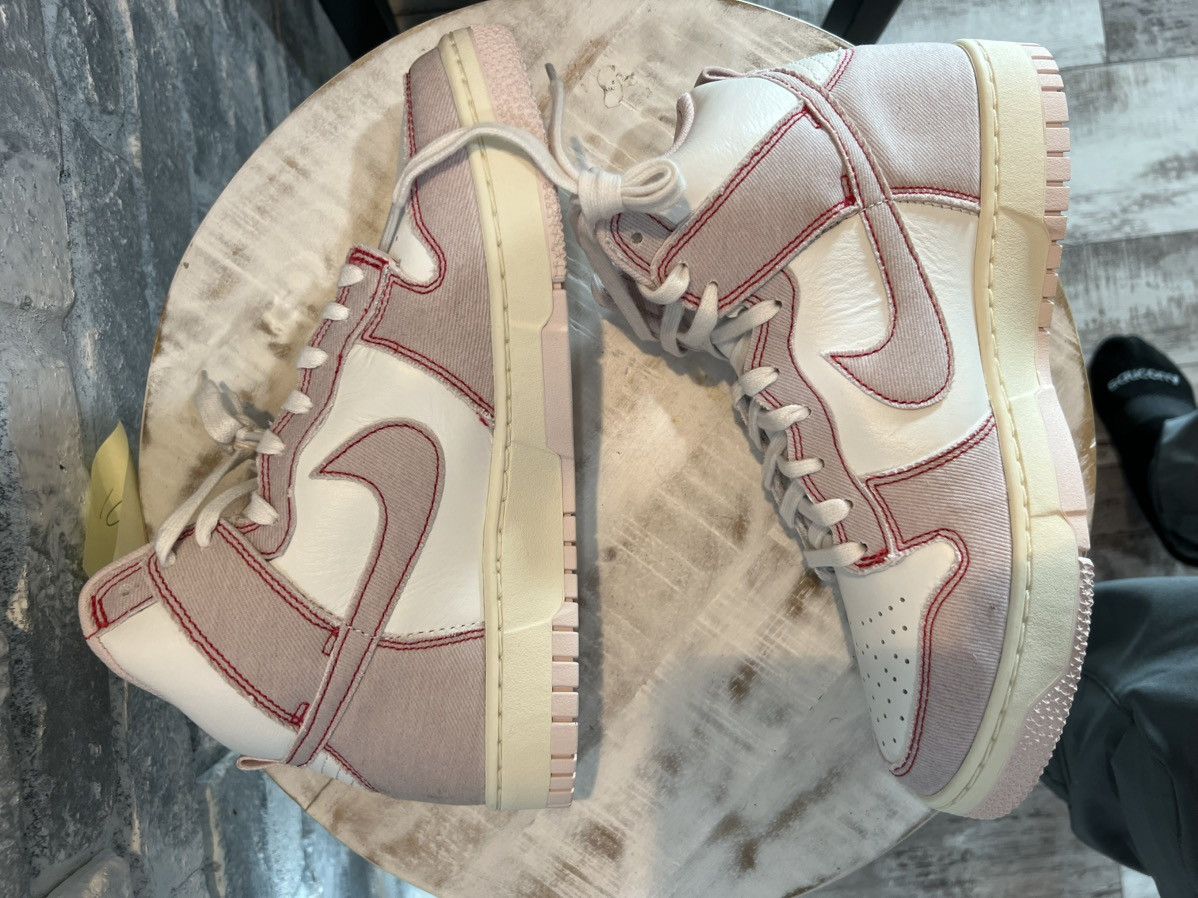 Nike Nike Dunk High Barely Rose Size 8.5m 10w DQ8799-100 Size US 8.5 / EU 41-42 - 7 Thumbnail