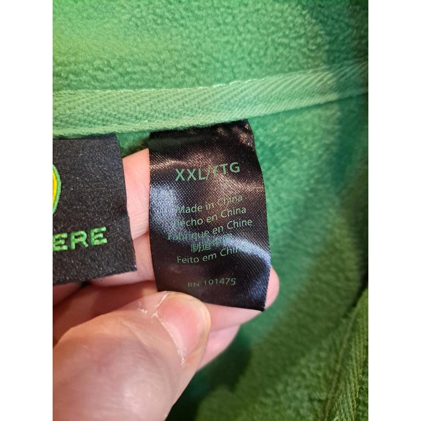 John Deere John Deere‎ 1/4 Zip Green Fleece Size XXL Size US XXL / EU 58 / 5 - 5 Thumbnail