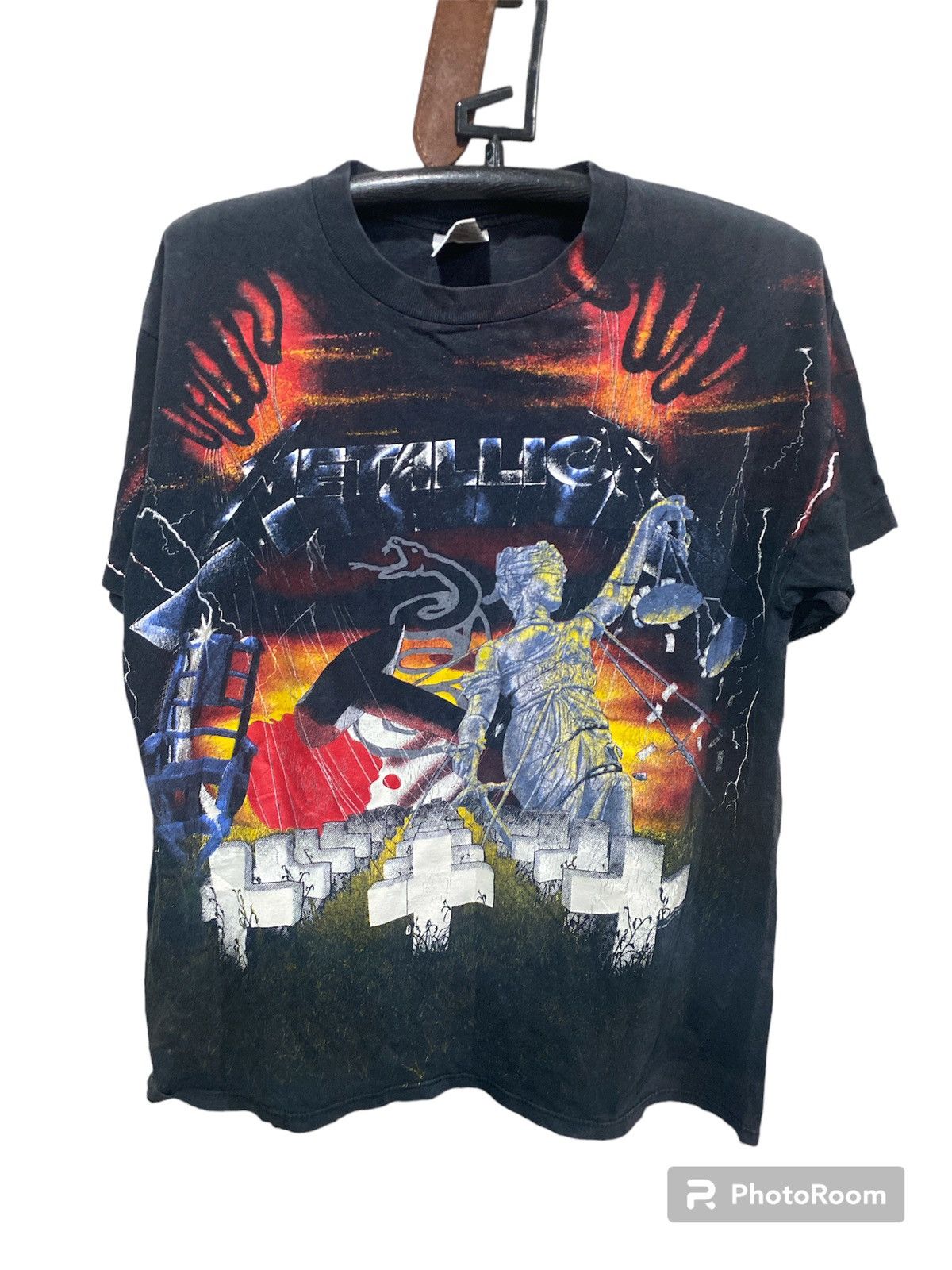 image of Band Tees x Metallica Super Vintage Metallica 1991 Tshirt in Black, Men's (Size Large)