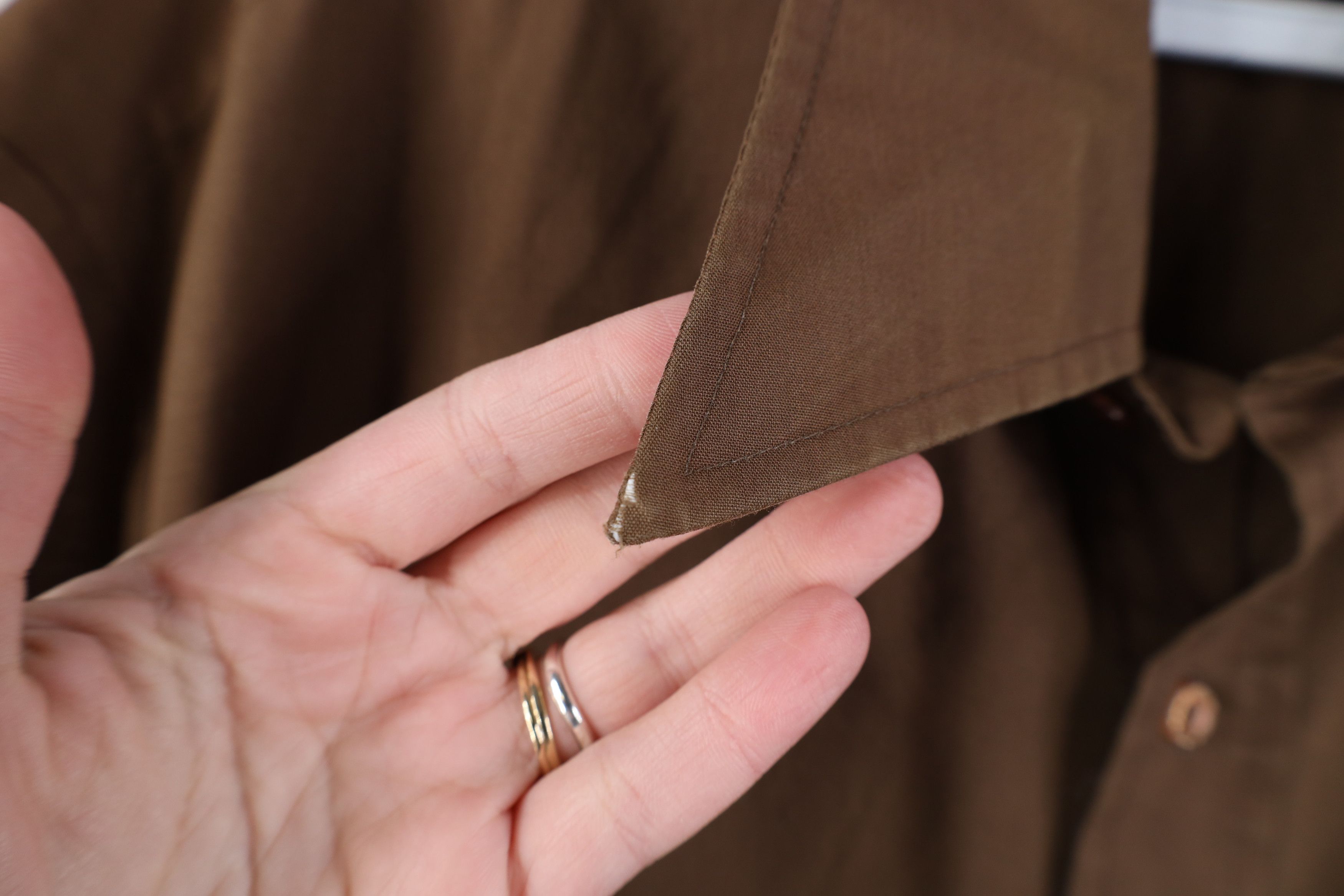 Vintage Vintage 70s Streetwear Short Sleeve Button Shirt Brown Size US XL / EU 56 / 4 - 6 Thumbnail