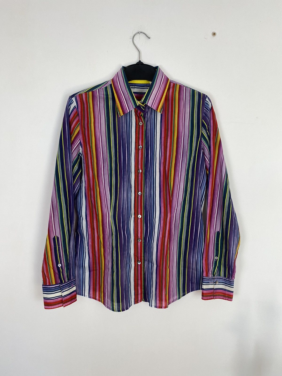 Designer × Van Van Laack Embroidered Logo Striped Abstract Shirt y2k luxury Size M / US 6-8 / IT 42-44 - 1 Thumbnail