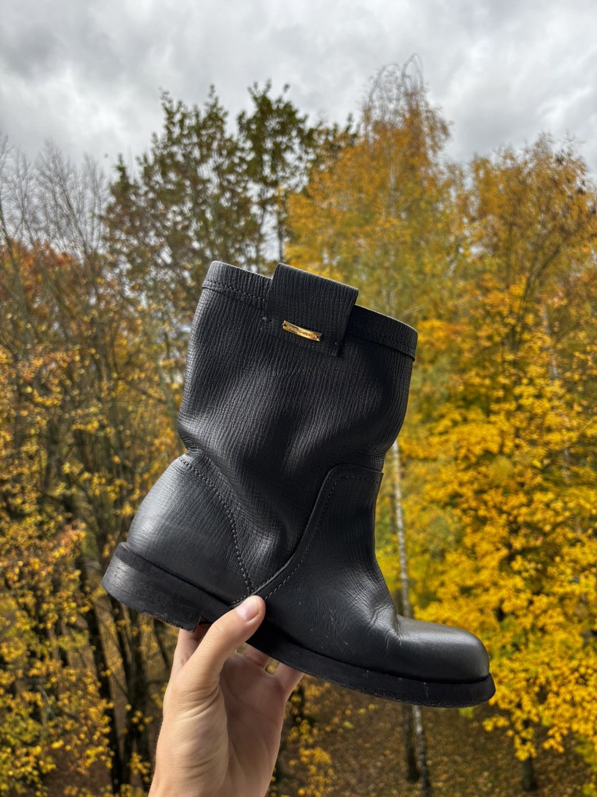 Dolce & Gabbana Dolce & Gabbana Women Leather Boots Size US 8 / IT 38 - 1 Thumbnail