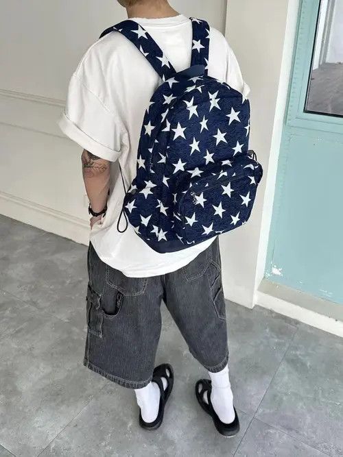 VIBE Star Denim Stripe Shoulder Bag Size ONE SIZE - 6 Thumbnail