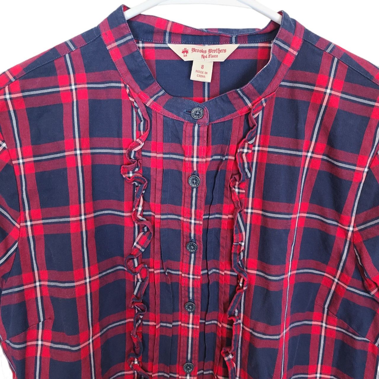 Brooks Brothers Brooks Brothers Red Fleece Shirt Dark Academia Women 8 Plaid Size M / US 6-8 / IT 42-44 - 2 Thumbnail