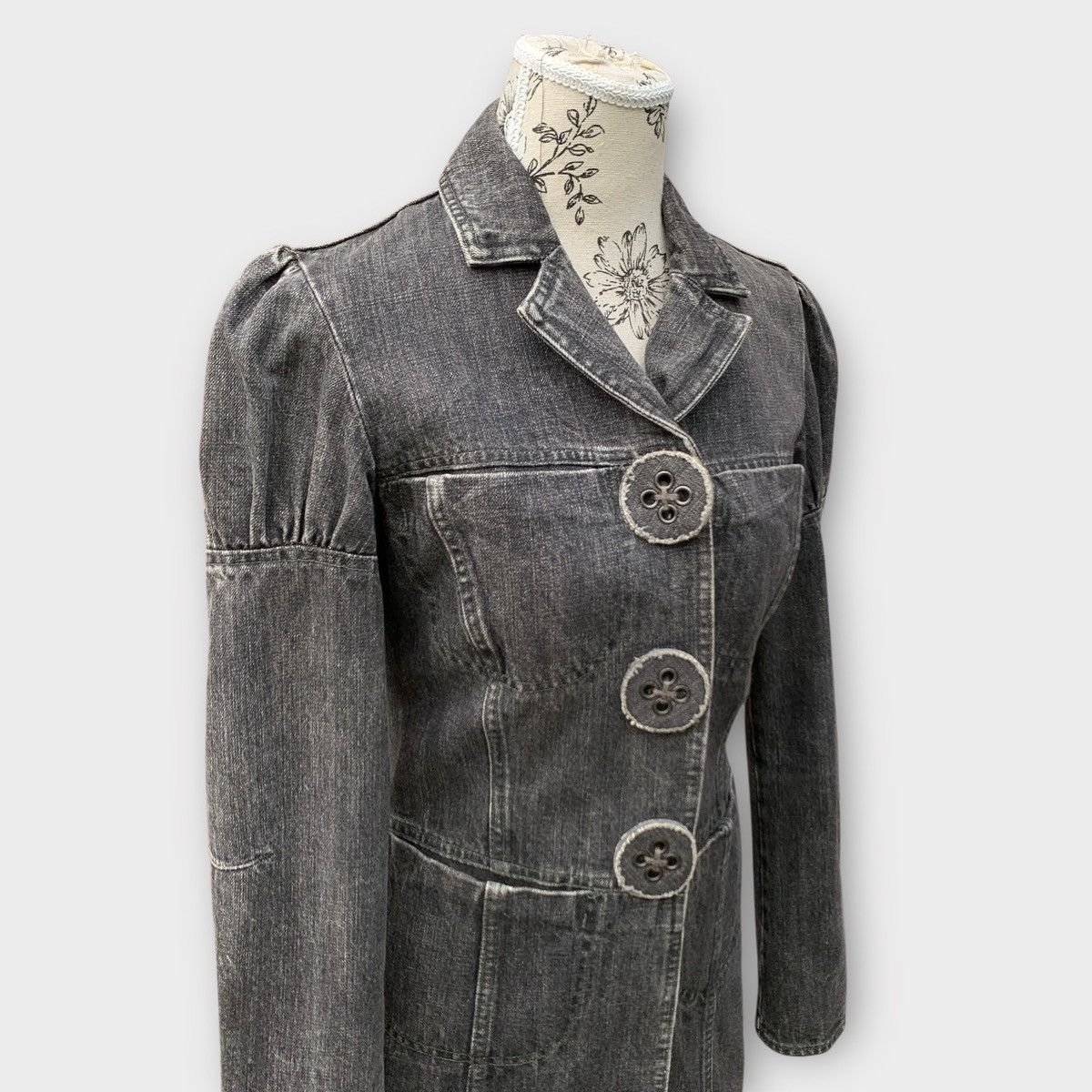 Romeo Gigli GIGLI DENIM LONG COAT JACKET Size S / US 4 / IT 40 - 8 Thumbnail