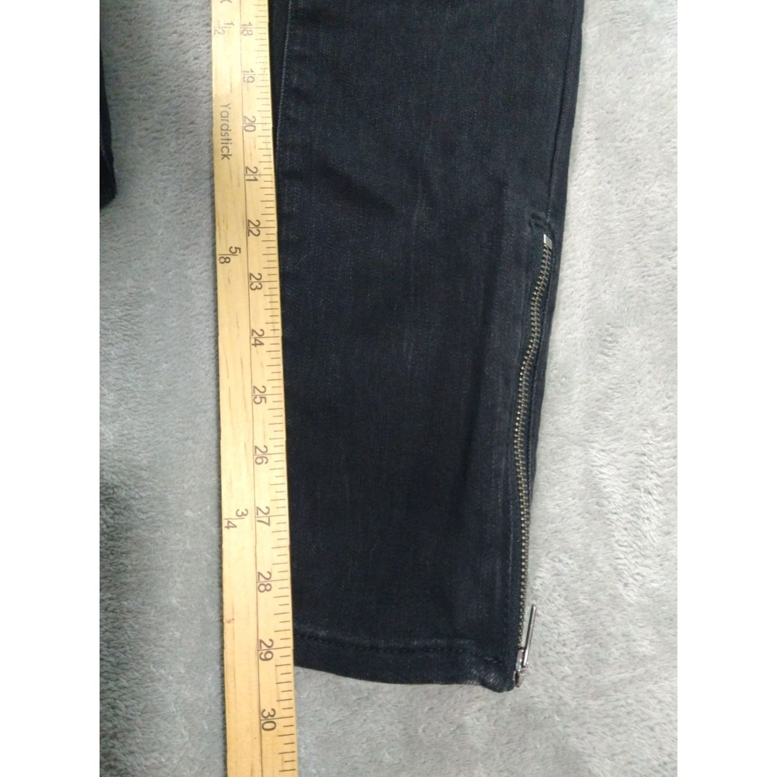 Athleta Athleta Jeans Womens 6 Black Sculptek Ultra Skinny Mid Rise Stretch Denim 5-Pocket Womens Jeans 90s? Size 28" / US 6 / IT 42 - 5 Thumbnail