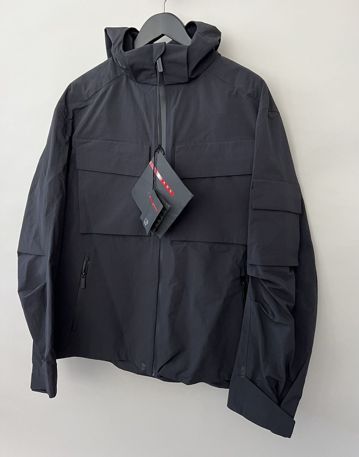 Prada $4k Prada Light technical fabric windbreaker Size US L / EU 52-54 / 3 - 6 Thumbnail