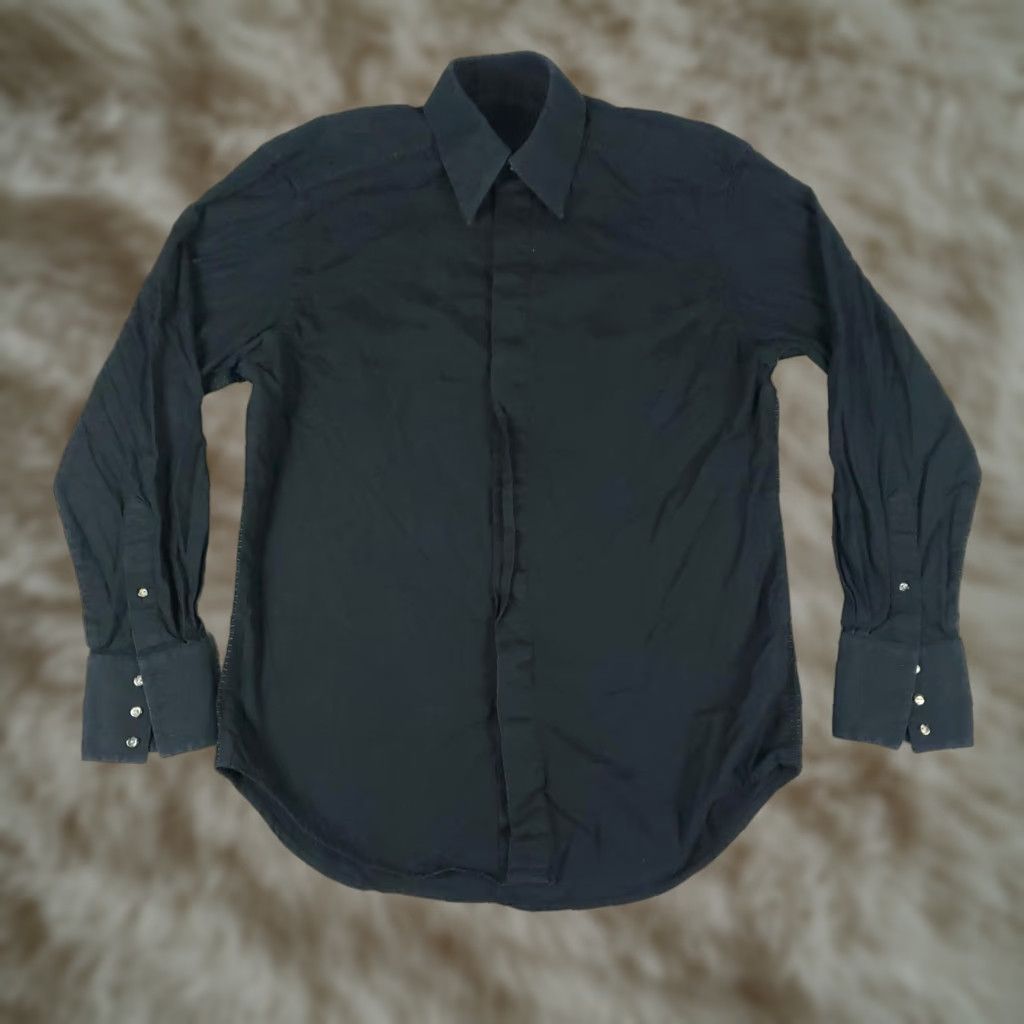 Robert Graham VINTAGE Robert Graham Dress Shirt Men Medium Long Sleeve Black Formal Modern Size 40R - 1 Thumbnail