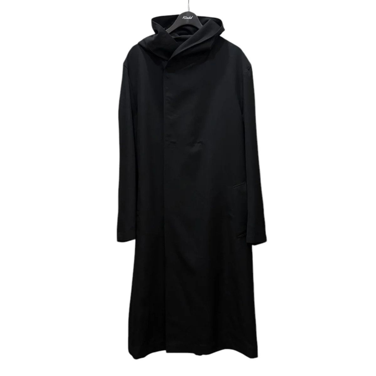 Yves Saint Laurent REGULATION Yohji Yamamoto wool gabber hooded coat Size US L / EU 52-54 / 3 - 3 Thumbnail