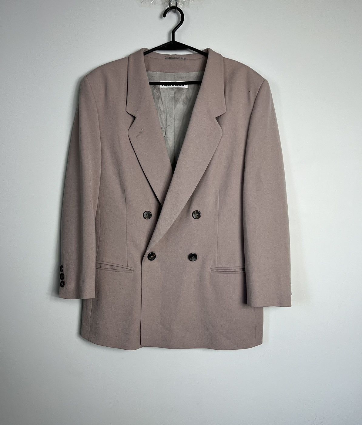 Jil Sander Jil Sander Double-Breasted Blazer pure new wool rare Size L / US 10 / IT 46 - 1 Thumbnail