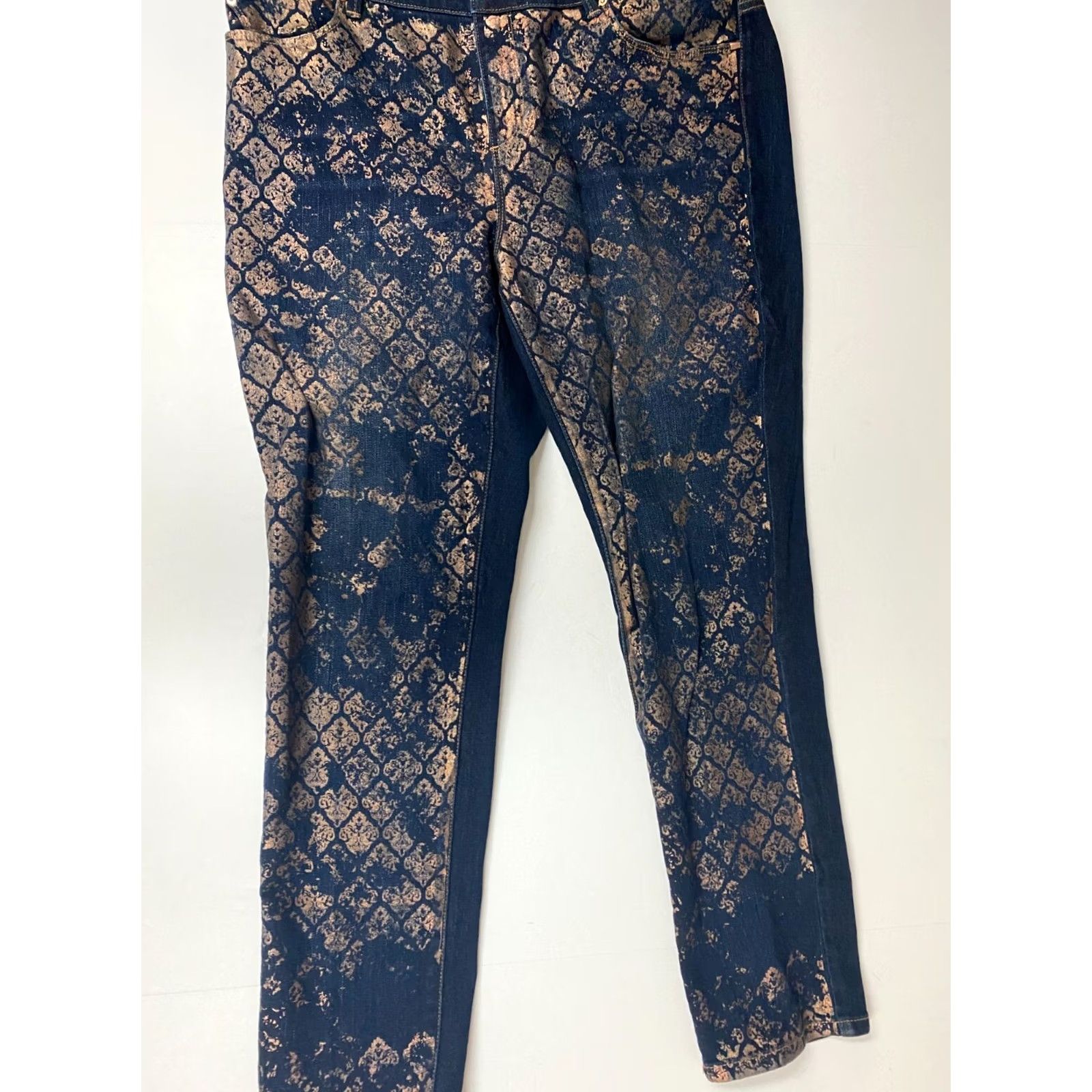 Vintage Chicos Jeans 2P Petites Blue Jeggings Womens Platinum Dark Denim Designer Shirt? Size 26" / US 2 / IT 38 - 7 Thumbnail