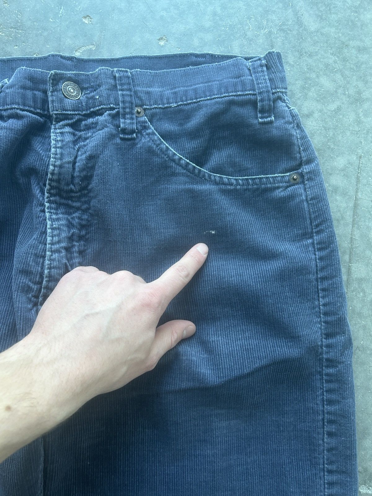 Levi's Vintage 70s Levi’s 505 Corduroy Pants 32x31 Faded Blue Size US 32 / EU 48 - 8 Thumbnail