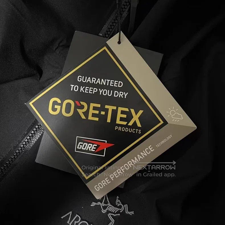 Arc'teryx Arc Hardshell Waterproof Jacket Black Size US L / EU 52-54 / 3 - 4 Thumbnail