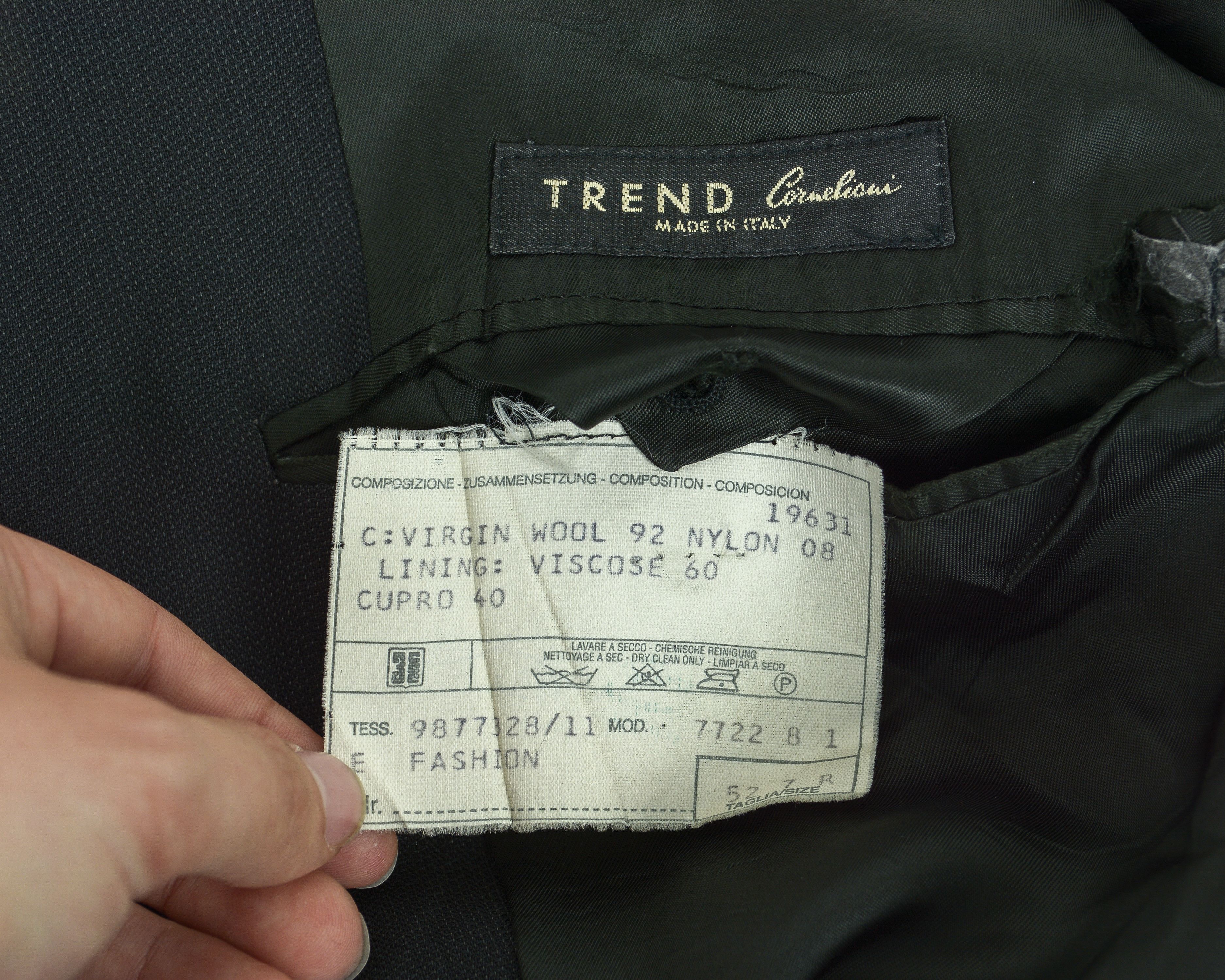 Corneliani CORNELIANI Trend Textured Blazer Wool Jacket Suit Sakko Size 42R - 5 Thumbnail