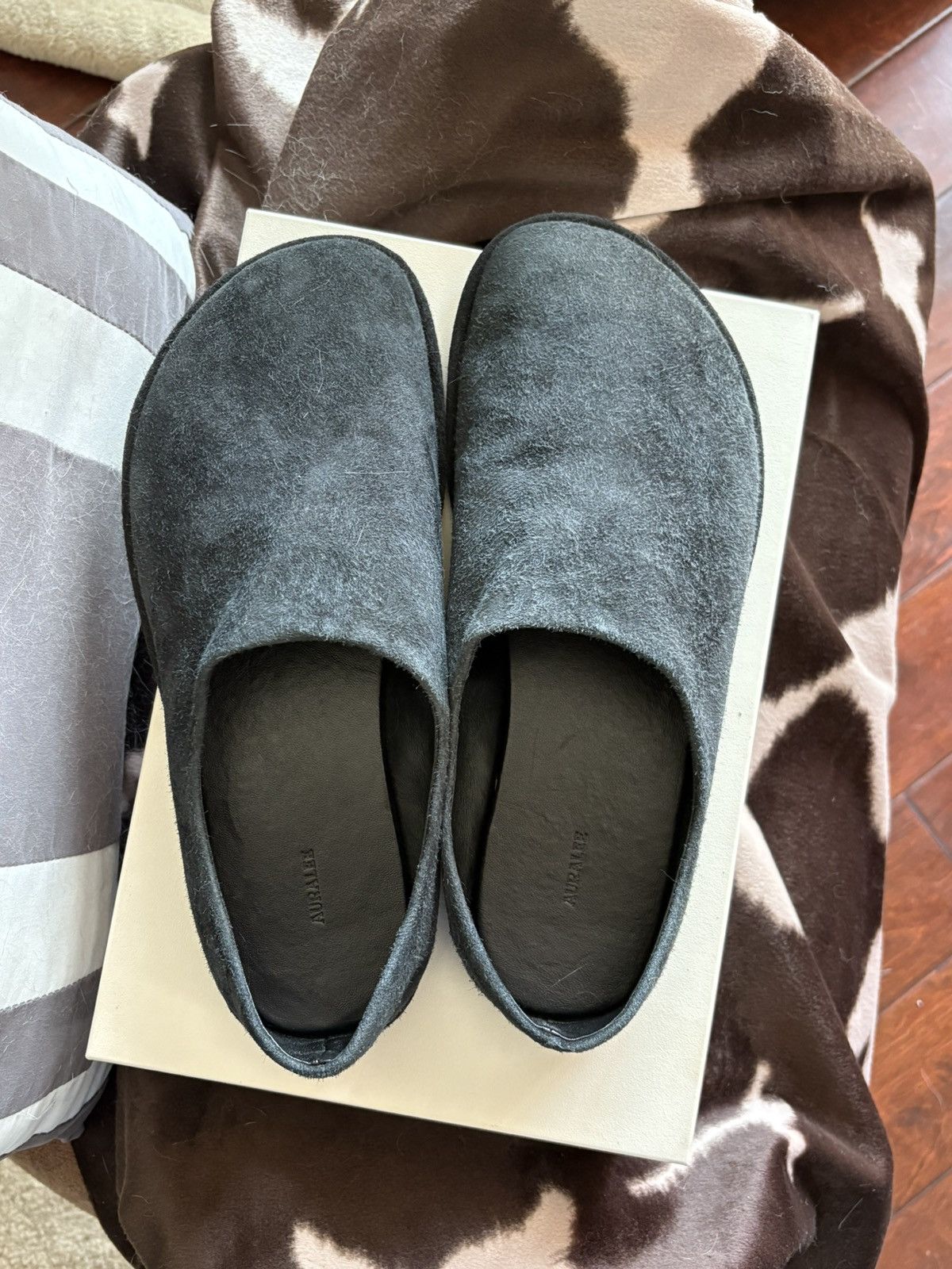 Auralee Auralee Goat Leather Suede Sandals | Grailed