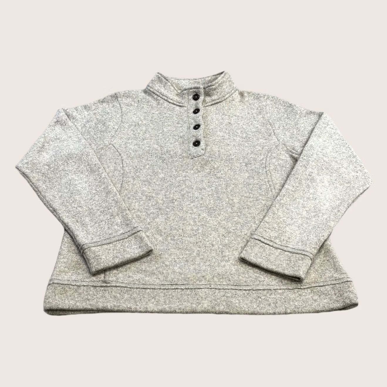 Vintage Rohan pathway jumper Small Women’s Grey mix 1/4 Button fleece pullover Pullover Knit Size S / US 4 / IT 40 - 1 Thumbnail
