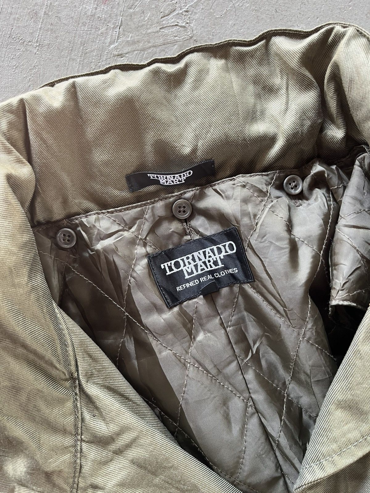 If Six Was Nine × Japanese Brand × Tornado Mart TORNADO MART Nylon x Knit wool Style PUNK x MILITARY// Size M / US 6-8 / IT 42-44 - 4 Thumbnail