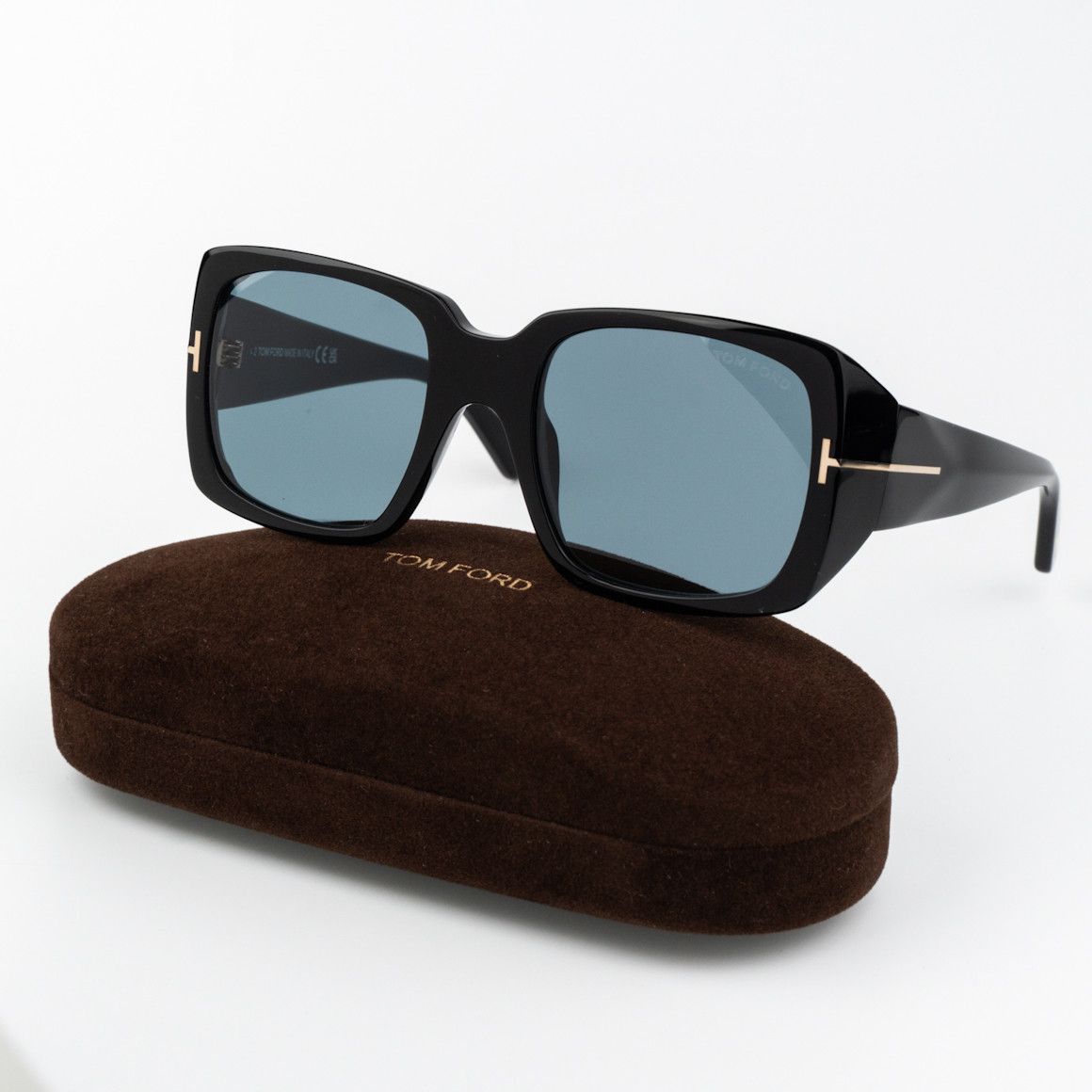 Tom Ford Tom Ford Women Sunglasses Ryder-02 Black Blue FT1035 01V Size ONE SIZE - 9 Thumbnail
