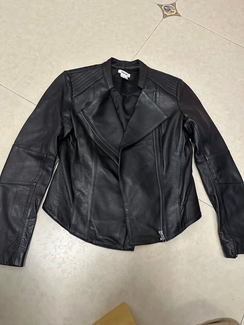 Helmut Lang HELMUT LANG Black leather jacket Size M / US 6-8 / IT 42-44 - 1 Thumbnail