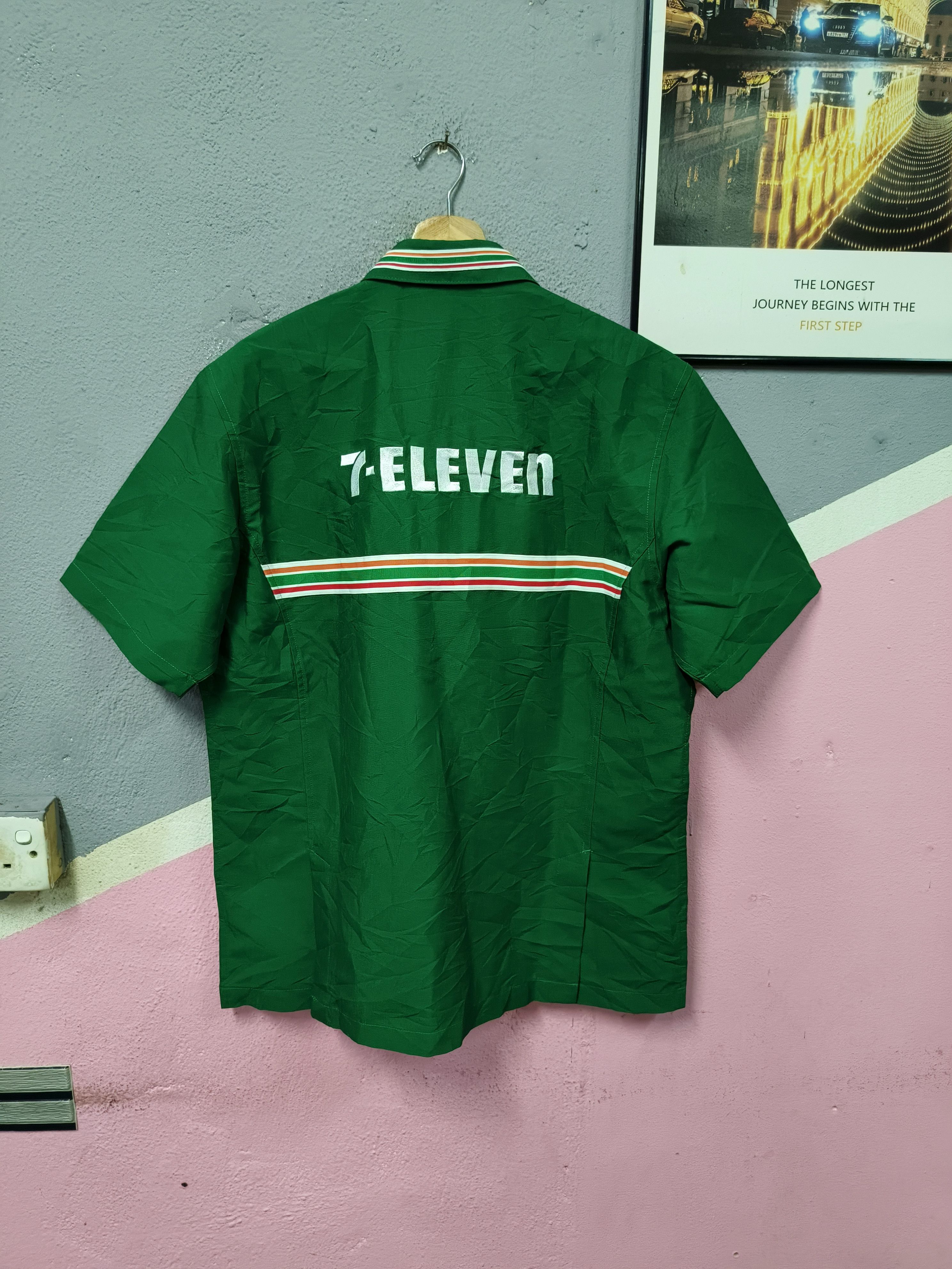 Japanese Brand 7 eleven workers uniform shirt jacket Size US L / EU 52-54 / 3 - 6 Thumbnail