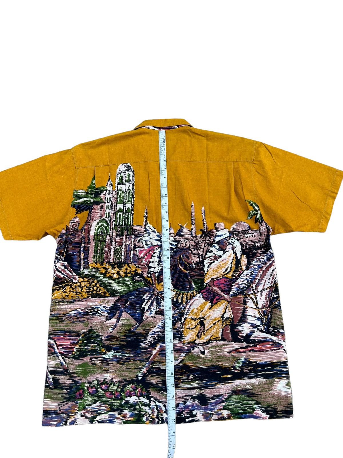 Art Comes First Vintage 90s Paul Hamir Made in Japan Arabian Art Shirt Size US L / EU 52-54 / 3 - 4 Thumbnail