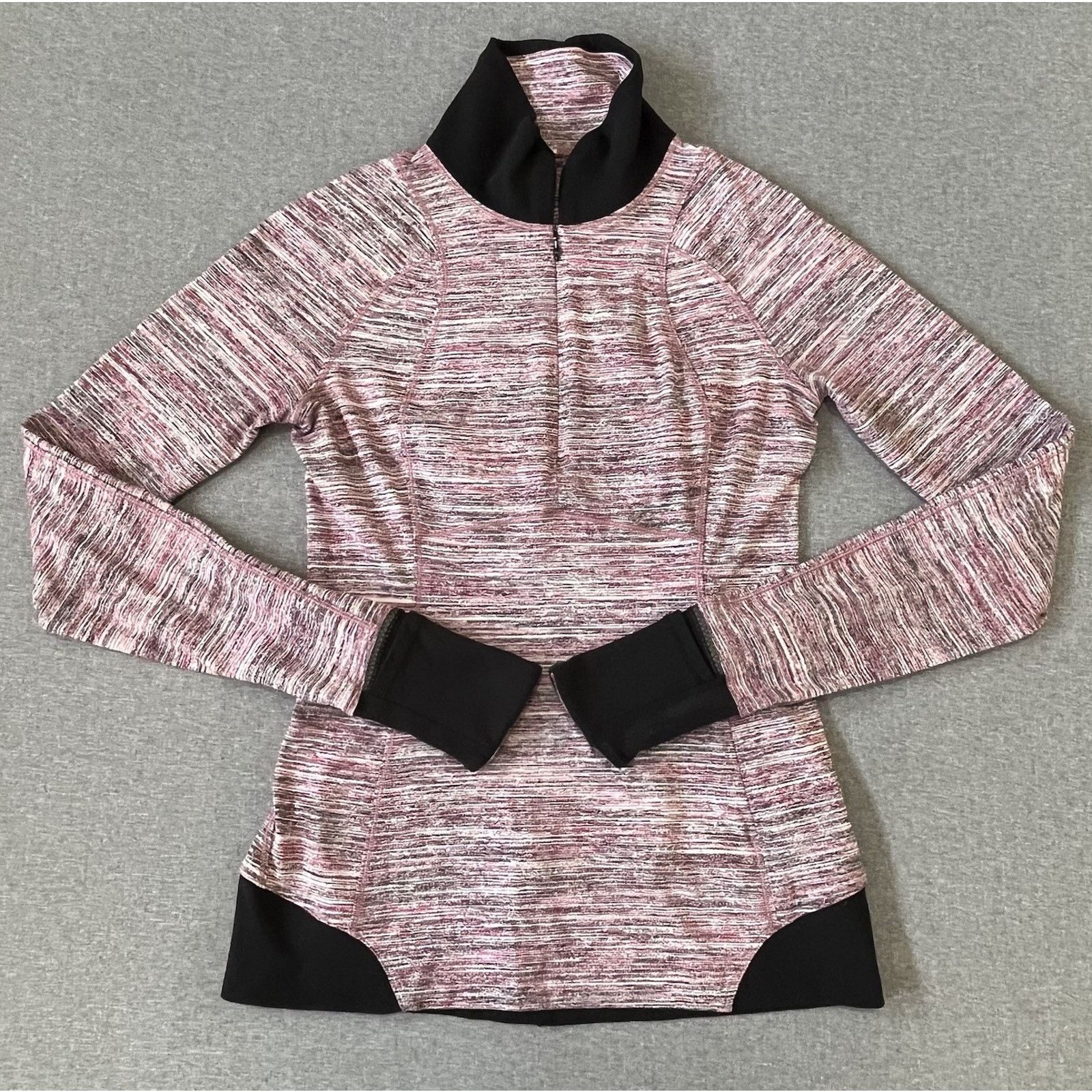 Lululemon Lululemon Women 4 Lightweight Jacket Pink Black 3/4Zip Size S / US 4 / IT 40 - 1 Thumbnail