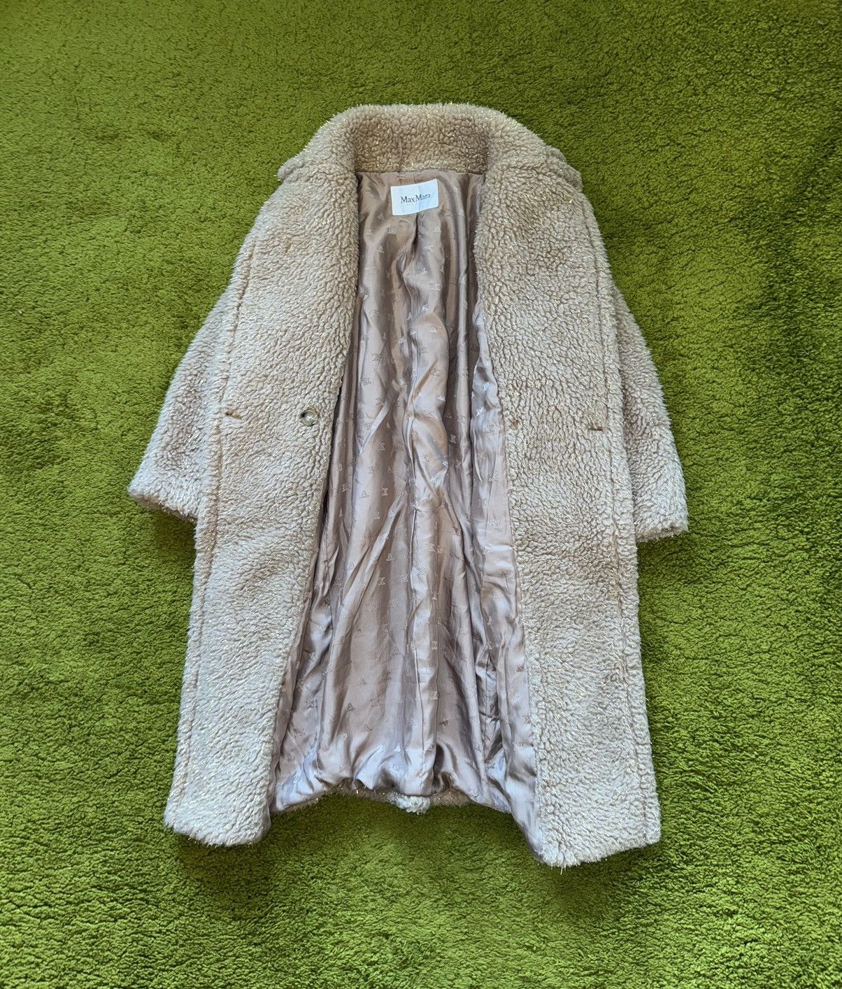 Designer × Max Mara × Weekend Max Mara Max Mara A/W 2019 camel wool blend teddy bear style coat Size S / US 4 / IT 40 - 7 Thumbnail