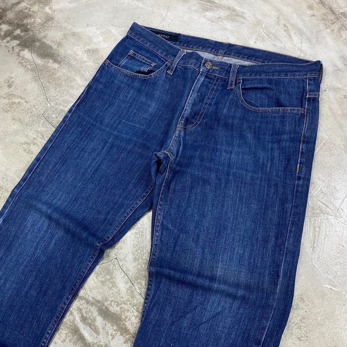 Gucci Regular Fit Denim Jeans Size US 33 - 6 Thumbnail