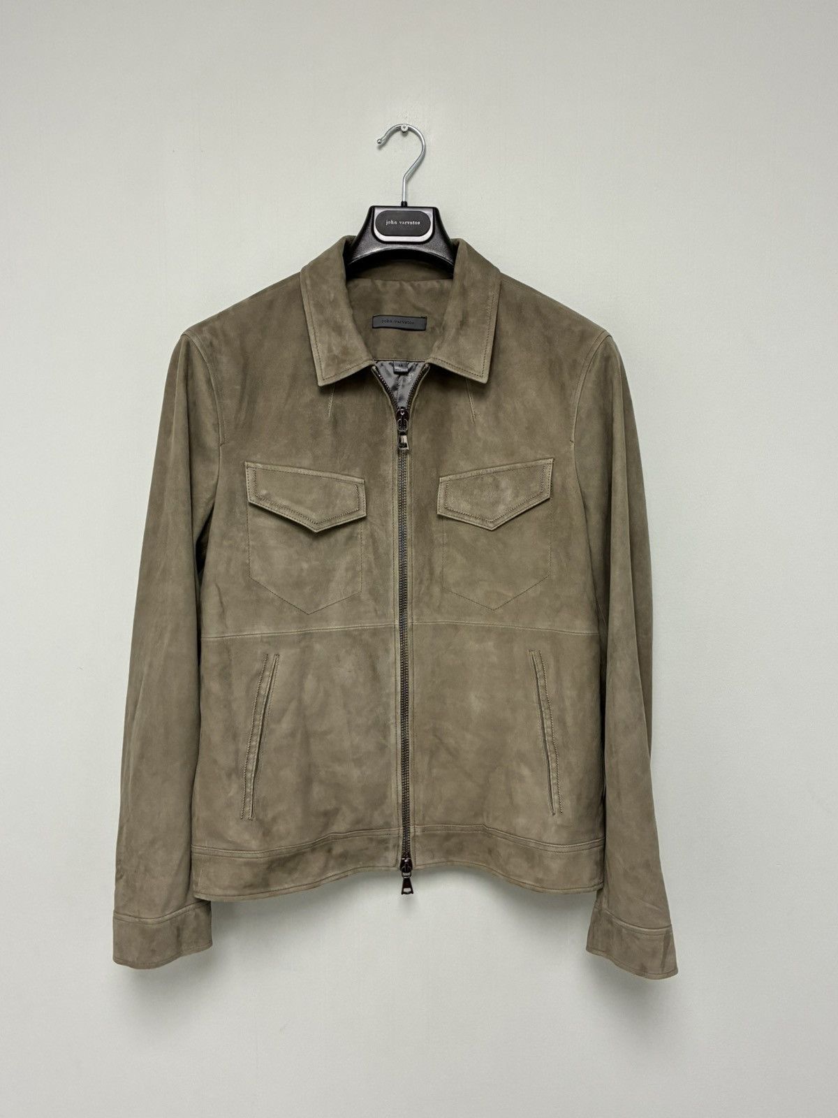 John Varvatos Grendale Suede Jacket EU 48 USA 38 Size US M / EU 48-50 / 2 - 12 Thumbnail