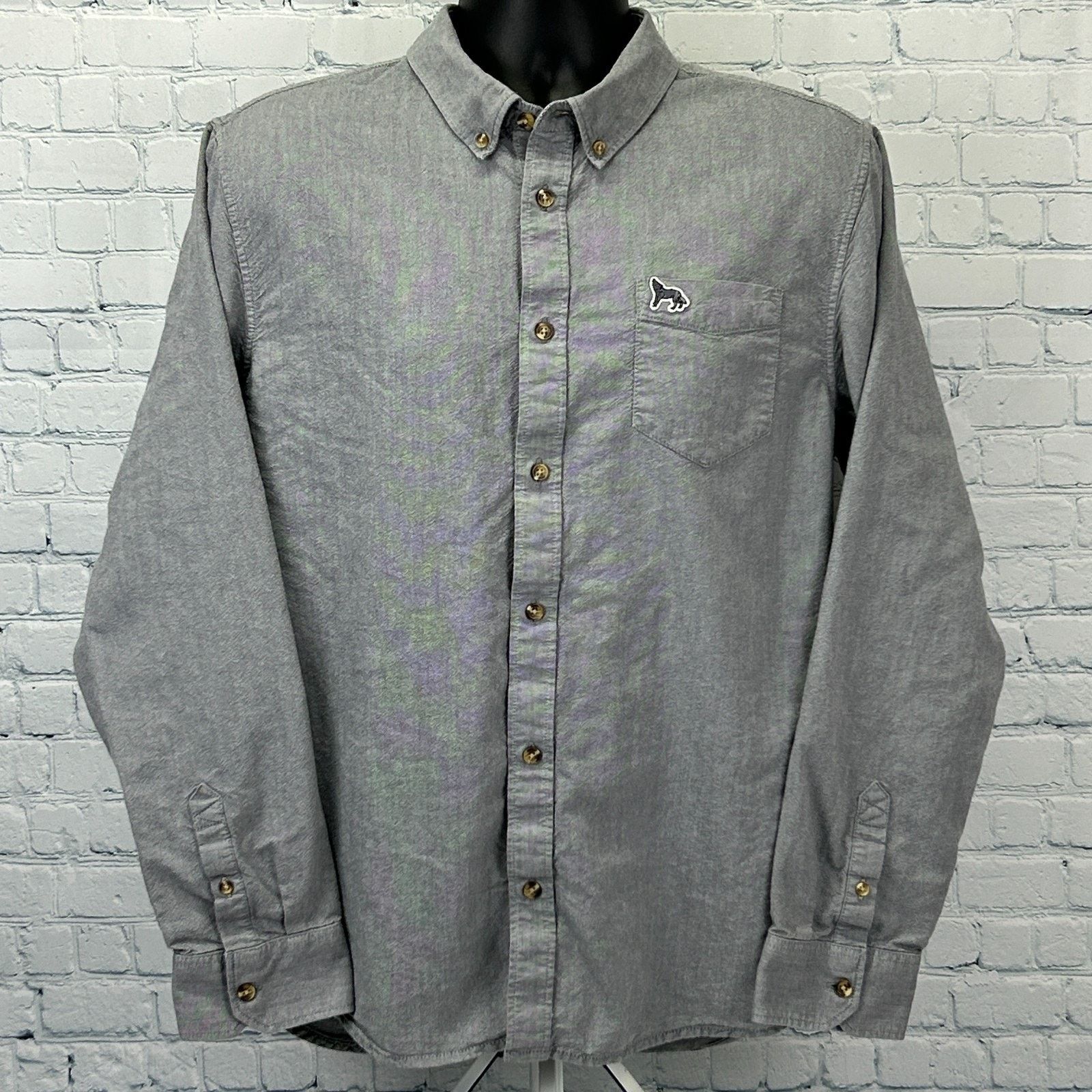 Vans Vans x Chima Ferguson Button Front Shirt Gray Wolf L Large Size US L / EU 52-54 / 3 - 2 Thumbnail
