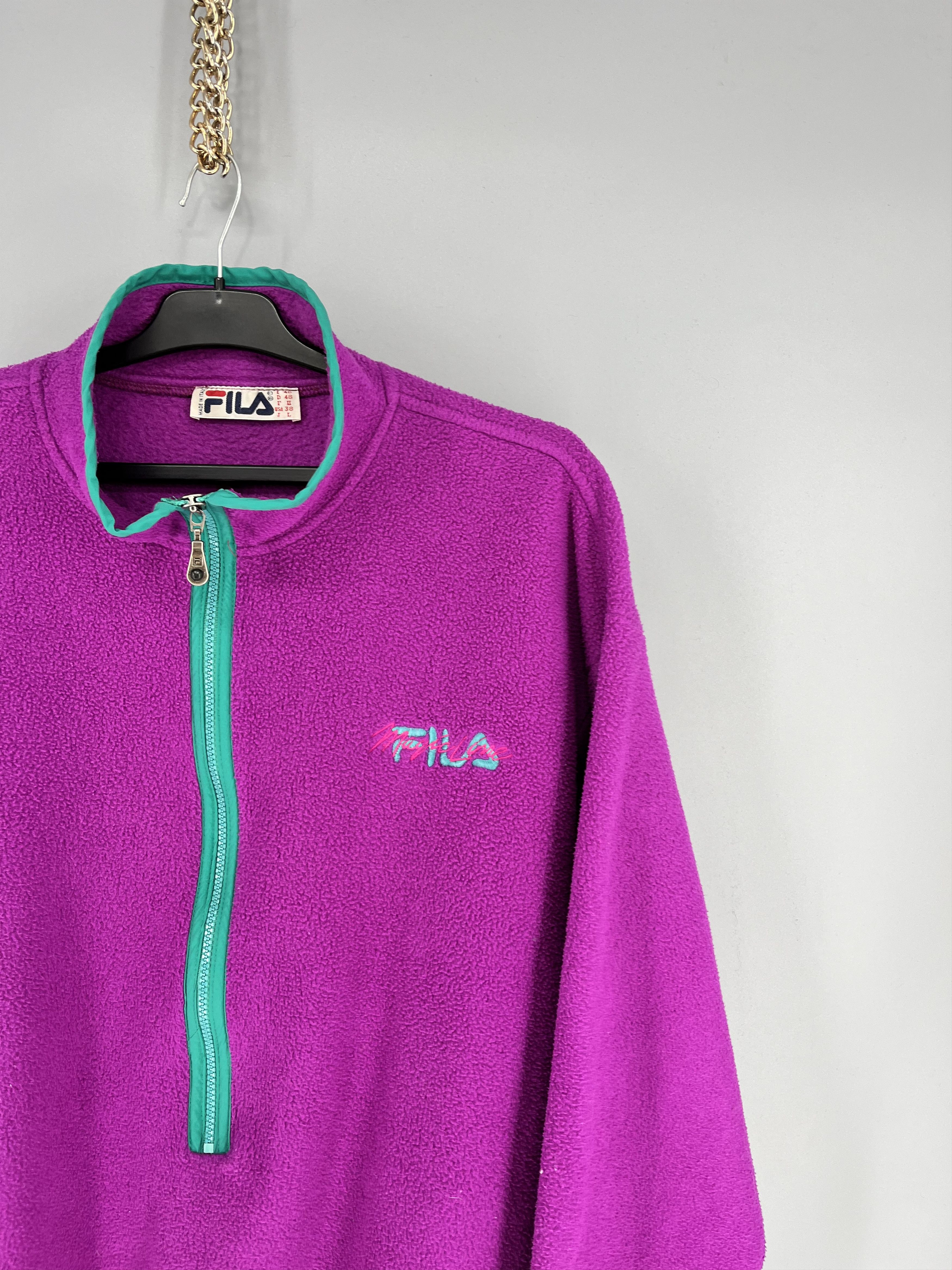 Fila Vintage Y2K Fila Fleece Sweatshirt Streetwear Skate Size US L / EU 52-54 / 3 - 5 Thumbnail