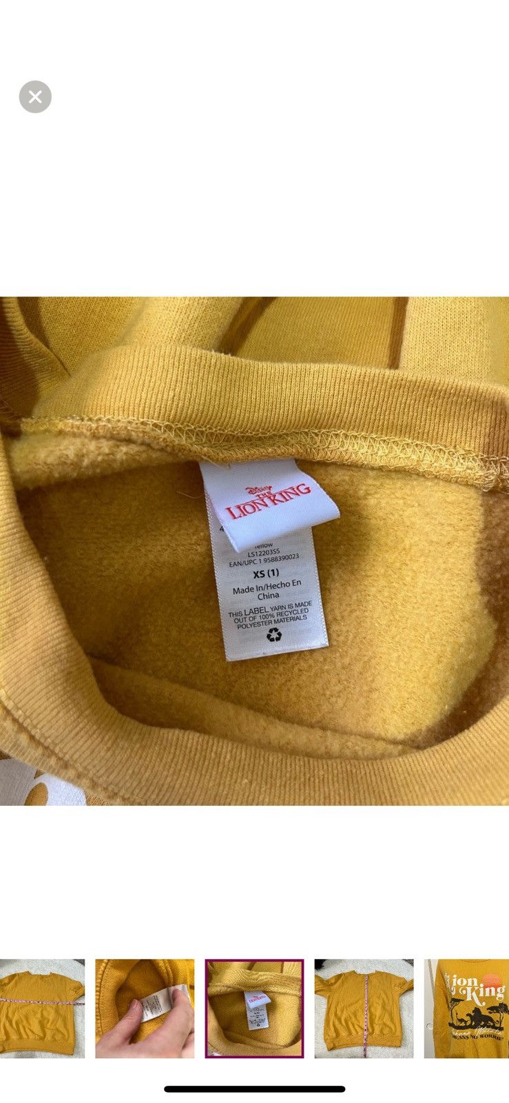 Disney Disney XS the lion king crewneck sweatshirt Size XS / US 0-2 / IT 36-38 - 5 Thumbnail