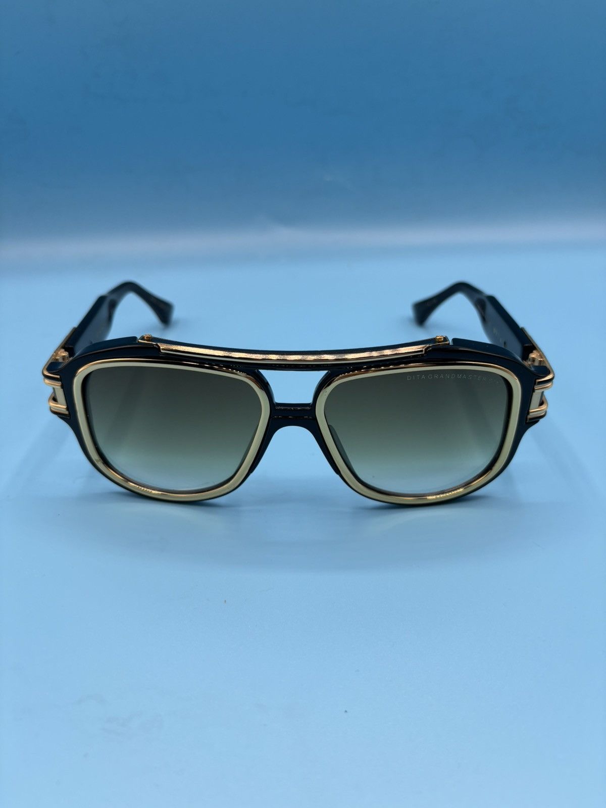 Dita DITA Grandmaster Six Black Gold Sunglasses Luxury Aviator Size ONE SIZE - 17 Thumbnail