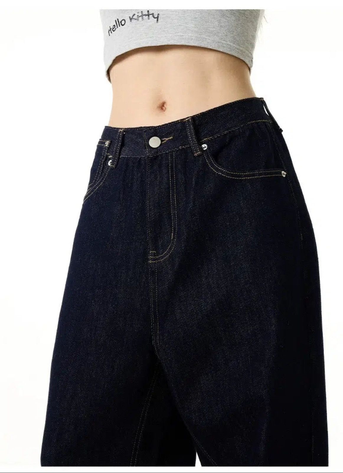 Other Plaid Wide-leg jeans Size US 36 / EU 52 - 2 Thumbnail
