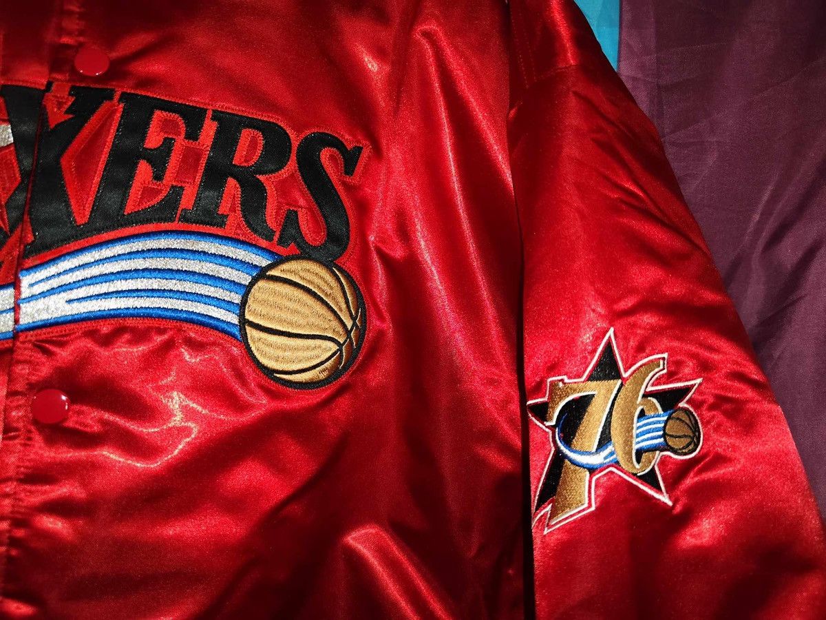 Mitchell & Ness × NBA Mitchell and Ness Sixers bomber jacket size 3XL Size US XXL / EU 58 / 5 - 3 Thumbnail