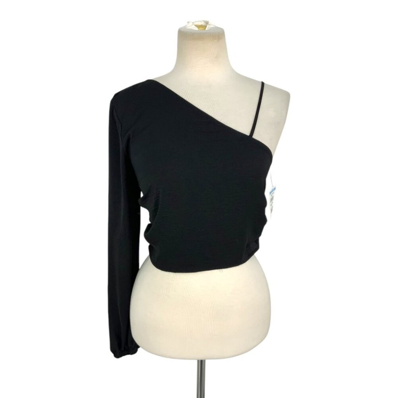 Other Melrose & Market Long Sleeve Top Black Small NWOT $35 MSRP Size S / US 4 / IT 40 - 2 Thumbnail