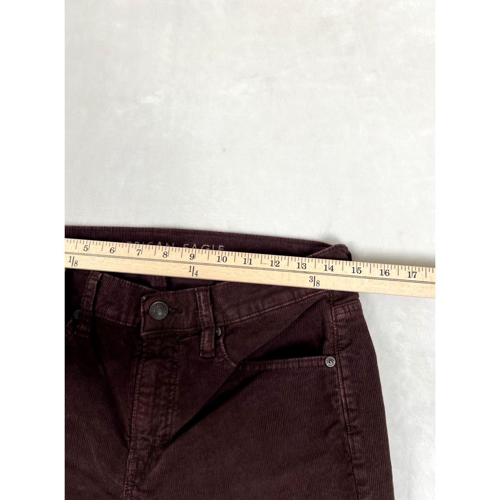 American Eagle Outfitters VINTAGE American Eagle Outfitters Pants Womens 6 Brown 90s Straight Corduroy Stretch Size 28" / US 6 / IT 42 - 3 Thumbnail