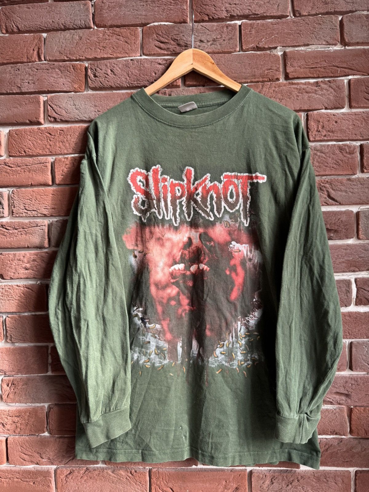 Band Tees 2001 Slipknot Vintage Band Tshirt Rare Print Metal Hype 00s Size US L / EU 52-54 / 3 - 1 Thumbnail